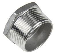 499-3552 RS PRO Stainless Steel Pipe Fitting Hexagon Bush, Male R 1-1/4in x Female G 1/2in