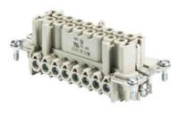 7030016400 Wieland Female insert, 16 Way, 16A, Female, BAS BUS, Panel Mount, 500 V