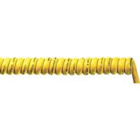 73220149 Lapp ÖLFLEX Coiled 1.5 mm² 3 Core Power Cable, Yellow Polyurethane PUR, 1m
