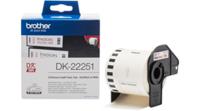 dk-22251 Brother DK Black, Red on White Label Printer Tape, 15.24 m Length, 62 mm Width