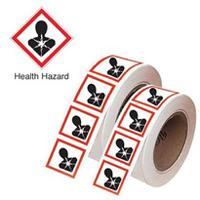 182-031 RS PRO Self-Adhesive General Hazard Hazard Warning Sign (English)