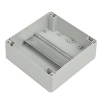 186-2275 RS PRO Grey ABS Enclosure, IP65, IK07, Grey Lid, 105 x 105 x 60mm
