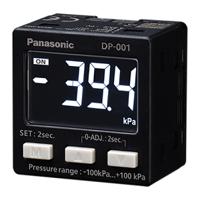 dp-001-p Panasonic Pressure Sensor, -1bar Min, 1bar Max, PNP-NO/NC Output, Relative Reading