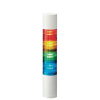 lr5-402webw-rygb Patlite LR5 Series Red/Green/Amber/Blue Buzzer Signal Tower, 4 Lights, 24 V dc, Direct Mount