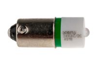 208-655 RS PRO Green LED Indicator Lamp, 24V ac/dc, BA9s Base, 10mm Diameter, 1610mcd