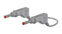 669407-15028 Staubli Test lead, 32A, 600V, Grey, 150cm Lead Length