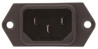 61003300 Schurter C14 Panel Mount IEC Connector Male, 10A, 250 V