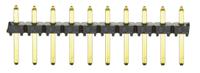 tlw-110-05-g-s Samtec TLW Series Straight Through Hole Pin Header, 10 Contact(s), 2.54 mm Pitch, 1 Row, Unshrouded