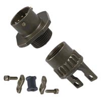 pt01a-10-6psr Amphenol Socapex, PT, Copper Alloy 6 Way Cable Mount MIL Spec Circular Connector ReceptacleGreen, Pin Contacts,Shell