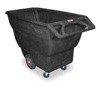 fg101300bla Rubbermaid Commercial Products Structural Foam Tilt Truck PE Platform Trolley, 1638 x 768 x 965mm, 453kg Load