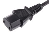 901-0769 RS PRO Straight IEC C17 Socket to Straight Type A Chinese Plug Power Cord, 2m