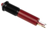210-327 RS PRO Red Panel Mount Indicator, 24V dc, 6mm Mounting Hole Size, Solder Tab Termination