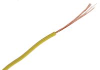 285-7690 Staubli Yellow 0.1 mm² Equipment Wire, 27 AWG, 26/0.07 mm, 100m, PVC Insulation