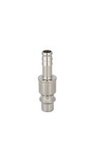 325-639 RS PRO Brass, Steel Male Pneumatic Quick Connect Coupling, 8mm Hose Barb