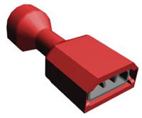 2-520263-2 TE Connectivity Ultra-Fast .250 Red Insulated Female Spade Connector, Receptacle, 6.35 x 0.81mm Tab Size, 0.3mm² to