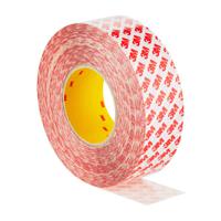 gpt-020f-50x50 3M GPT -020F Clear Double Sided Plastic Tape, 0.202mm Thick, PP Backing, 50mm x 50m