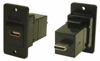 218-8313 RS PRO Straight, Panel Mount, Female to Male- Dual Port Type USB-C USB Connector