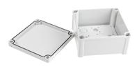 ta-131308-enclosure Fibox TEMPO Series Grey ABS Enclosure, IP65, Grey Lid, 130 x 130 x 75mm