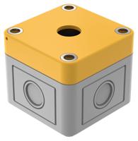 61-94805 EAO Grey/Yellow Plastic 61 Enclosure - 1 Hole