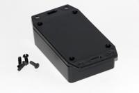 1591xxmflbk Hammond 1591 Series ABS Enclosure, IP54, Flanged, 84 x 56 x 23mm