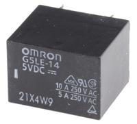 g5le-14-dc5 Omron PCB Mount Power Relay, 5V dc Coil, 10A Switching Current, SPST-NO