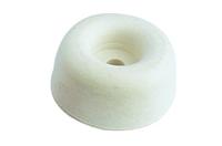 400561 Guitel Hervieu White Rubber Bumper Door Stop, 20mm Diameter, 10mm Long