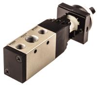 vfm350-02-34b SMC Twist Selector 5/2 Pneumatic Manual Control Valve VFM300 Series, Rc 1/4, 1/4in, III B