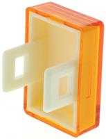 th461612000 Orange Rectangular Push Button Lens for use with Push Button Switch