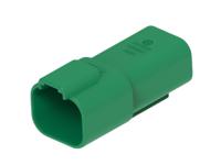 dt04-4p-tn03 TE Connectivity, DT04-4P Automotive Connector Plug Green Cable 4 Way, Cable Termination DT04-4P-TN03