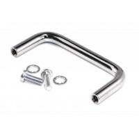 1427g3 Hammond Chrome Steel Drawer Handle 38 mm Height, 84mm Width, 8mm Length