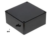 1591ubk Hammond 1591 Series Black Flame Retardant ABS Enclosure, IP54, Black Lid, 120 x 120 x 59mm