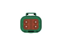 dt04-4p-tn03 TE Connectivity, DT04-4P Automotive Connector Plug Green Cable 4 Way, Cable Termination DT04-4P-TN03