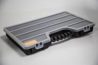 435-0191 RS PRO 17 Cell Black, Transparent PP, Adjustable Compartment Box, 60mm x 510mm x 330mm