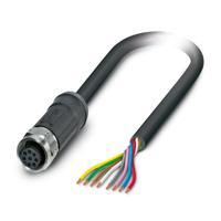1407275 Phoenix Contact Female 8 way M12 to 8 way Unterminated Sensor Actuator Cable, 5 m