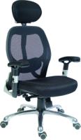 221-6337 RS PRO Black Fabric Executive Chair, 150kg Weight Capacity
