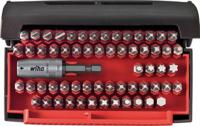 07943 Wiha Bit Holder 62 Pieces, Hexagon, Phillips, Pozidriv, Slotted, Torx