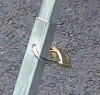 898-7179 RS PRO Red, Silver Steel Parking Barrier