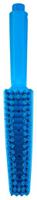 70573 Vikan Hard Bristle Blue Hand Brush, 25mm bristle length, Polyester, Polypropylene, Stainless Steel bristle material
