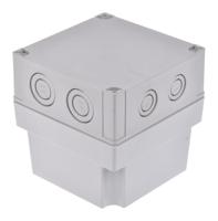 pcm-125125-g-enclosure Fibox Grey Polycarbonate Enclosure, IP66, IP67, Grey Lid, 130 x 130 x 125mm