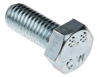 527-505 RS PRO Bright Zinc Plated Steel, Hex Bolt, M8 x 20mm
