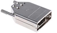 8655mh0911lf Amphenol FCI 8655MH Series Die Cast Zinc D-sub Connector Backshell, 9 Way, Strain Relief