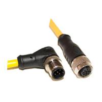 c5bc06m002 Mueller Electric Male 5 way Right Angle Male Connector to Female 5 way Straight Female Sensor Actuator Cable, 2 m