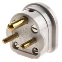 502-whi MK Electric UK Mains Plug, 2A White, Cable Mount Urea Formaldehyde