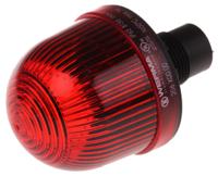 20610000 Werma EM 206 Series Red Steady Beacon, 12 → 48 V ac/dc, Panel Mount, Incandescent, LED Bulb, IP65