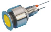 520-325-22 Marl Yellow Panel Mount Indicator, 24V dc, 6.1mm Mounting Hole Size