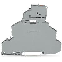 2002-26111000-541 WAGO 2002-2611/1000-541 TOPJOB S Series Grey, 2.5mm², 2-Level, Push In Termination, Fused, ATEX, CSA, IECEx