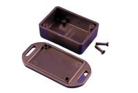 1551gflbk Hammond 1551 Series Black ABS Enclosure, IP54, Flanged, Black Lid, 50 x 35 x 20mm