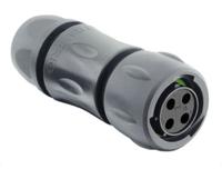 utsx6jc124s Souriau Sunbank by Eaton Circular Connector, 4 Contacts, Cable, Standard Connector, Plug, Female, IP68, IP69K, UTSX