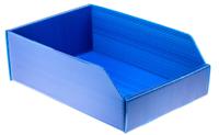 617-3205 RS PRO PP Storage Bin, 300mm x 200mm x 100mm, Blue