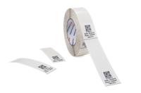 596-01903 HellermannTyton TAG32-230TD1 Self Adhesive Cable Label, Clear, White, 30.24 → 56.02mm Cable, for Cables and